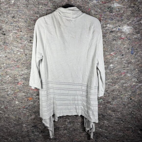 Alfani Cardigan Sweater Womens XL Gray Long Sleeve Open‎ Front Lightweight Knit - Picture 8 of 11